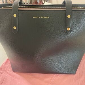 Brand New Poppy and Peonies Go Getter Tote Black